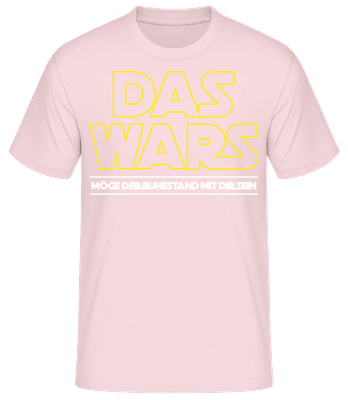 Das Wars Ruhestand - Männer Basic T-Shirt - Rosa - Vorne