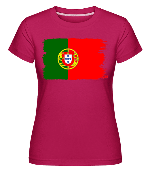 Preview: Country Flag Portugal - Shirtinator Women's T-Shirt - Magenta - Front