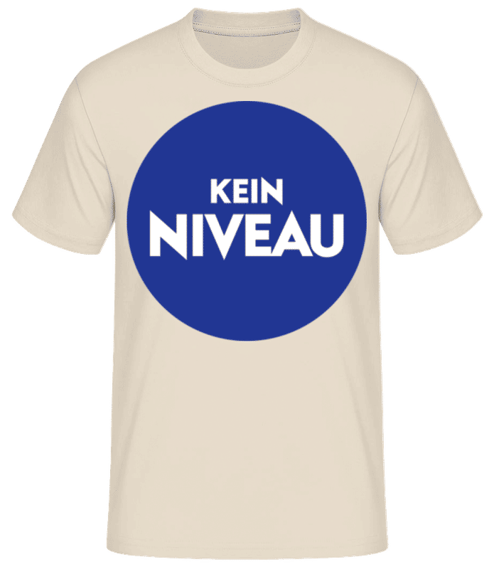 Vorschau: Kein Niveau - Männer Basic T-Shirt - Creme - Vorne
