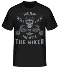The Man The Myth The Biker - T-shirt standard Homme - Noir - Devant