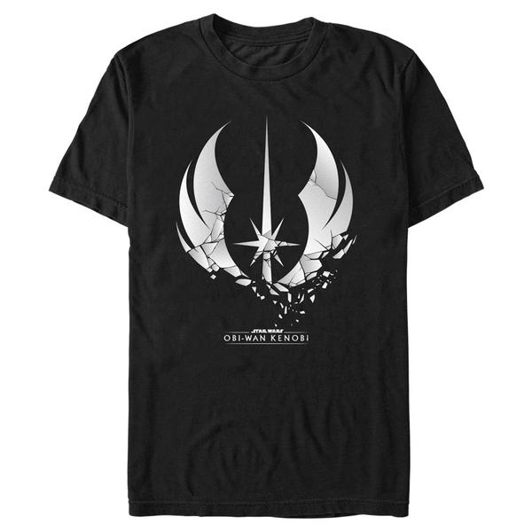 Aperçu: Star Wars - Obi-Wan Kenobi - Logo Shattered Jedi - Homme T-shirt - Noir - Devant