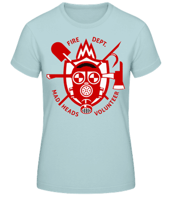 Fire Dept Mad Heads - Frauen T-Shirt B&C - Mintgrün - Vorne