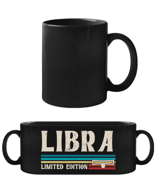 Vorschau: Sternzeichen Libra Limited - Schwarze Tasse - Schwarz - Vorne