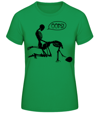 Squelette Sex - T-shirt femme B&C - Vert irlandais - Devant