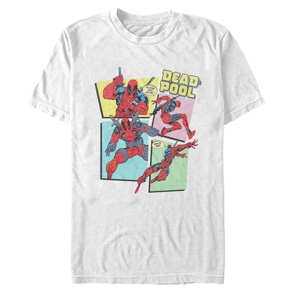 Aperçu: Marvel - Deadpool - Deadpool DP 90's GROUP PANELS - Homme T-shirt - Blanc - Devant