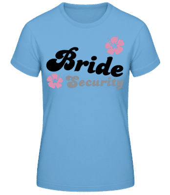 Bride Security Hibiscus - Dámske basic tričko - Svetlo modrá - Predné