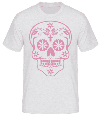 Día de los Muertos Godille - T-shirt standard Homme - Gris chiné - Devant