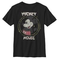 Disney - Micky Maus - Mickey Happy - Kinder T-Shirt - Schwarz - Vorne