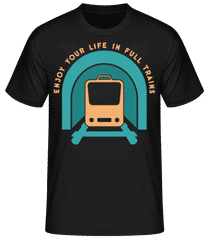 Enjoy Life In Full Trains · Männer Basic T-Shirt