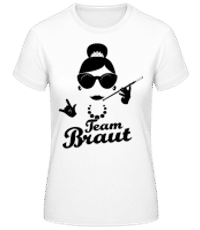 Team Braut Schwarz - Frauen Basic T-Shirt - Weiß - Vorne