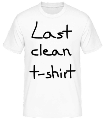 Last Clean T-Shirt - T-shirt standard Homme - Blanc - Devant