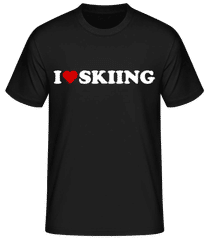 I Love Skiing · Männer Basic T-Shirt