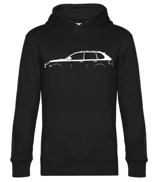 Aperçu: 'Porsche Cayenne S 955' Silhouette - Sweat à capuche premium Unisexe - Noir - Devant