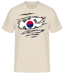 Zerrissene Fahne Südkorea · Männer Basic T-Shirt