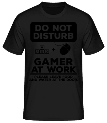 Do Not Disturb Gamer - T-shirt standard Homme - Noir - Devant