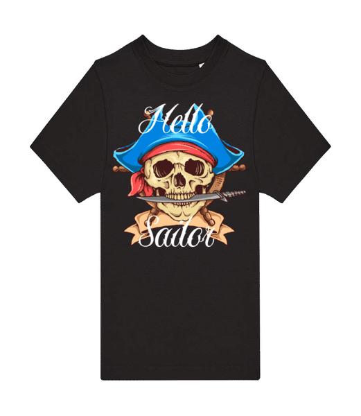 Aperçu: Hello Sailor - T-shirt homme B&C - Noir - Devant