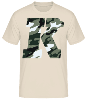 King Camouflage - Men's Basic T-Shirt - Cream - Front