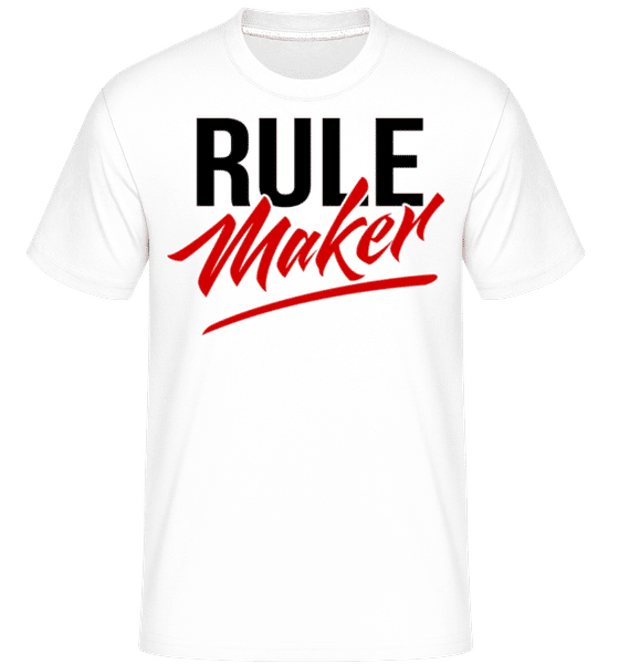Preview: Rule Maker -  Shirtinator Men's T-Shirt - White - Front