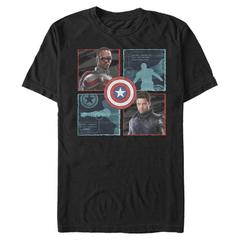 Marvel - The Falcon and the Winter Soldier - Group Shot Hero Box Up - Men's T-Shirt
