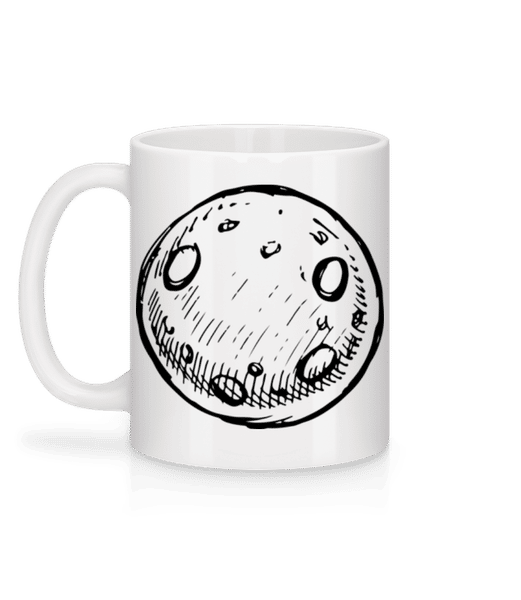 Aperçu: Lune - Mug en céramique blanc - Blanc - Derrière
