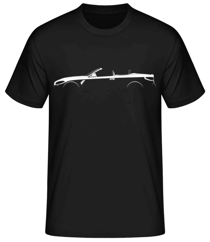 Preview: 'BMW M4 Cabrio G83' Silhouette - Men's Basic T-Shirt - Black - Front