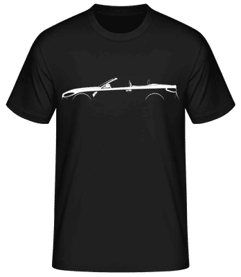 'BMW M4 Cabrio G83' Silhouette - T-shirt standard Homme - Noir - Devant