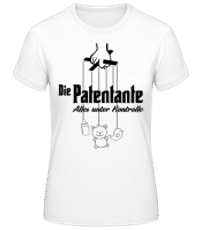 Die Patentante - Frauen Basic T-Shirt - Weiß - Vorne