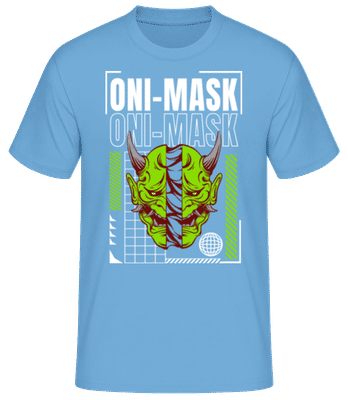 Oni Mask - Men's Basic T-Shirt - Light blue - Front
