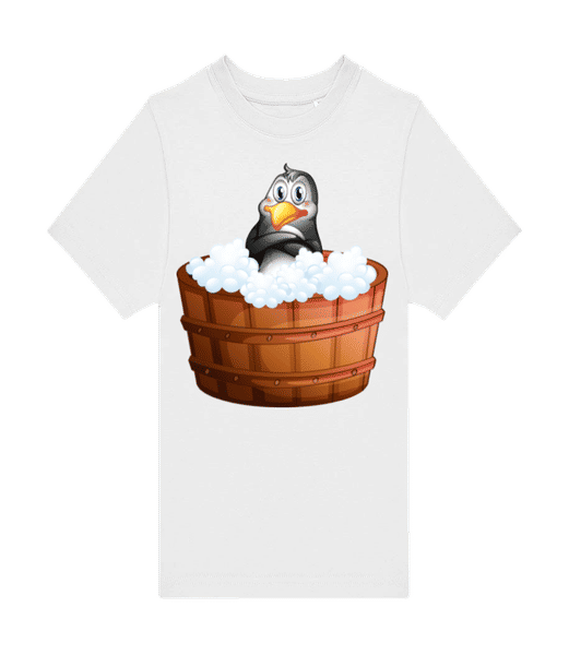 Aperçu: Pingouin Dans Bain Moussant - T-shirt homme B&C - Blanc - Devant