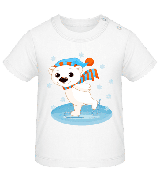 Aperçu: Ours Sur La Glace - T-shirt Bébé - Blanc - Devant