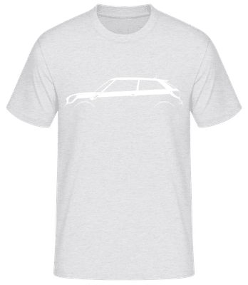 'Mini Cooper Paceman (R61)' Silhouette - T-shirt standard Homme - Gris chiné - Devant