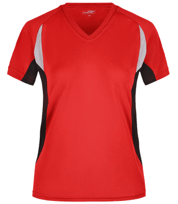 Frauen Trikot - Rot / Schwarz - Vorne