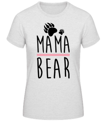 Mama Bear Letters - Dámske basic tričko - Melírovo šedá - Predné