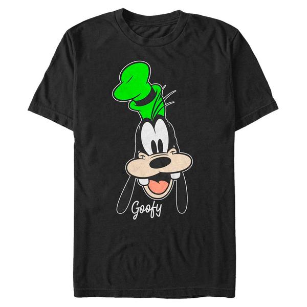 Aperçu: Disney - Mickey Mouse - Goofy Big Face - Homme T-shirt - Noir - Devant