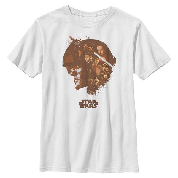 Aperçu: Star Wars - Le Réveil de la Force - Skupina Poe Head Fill - Enfant T-shirt - Blanc - Devant