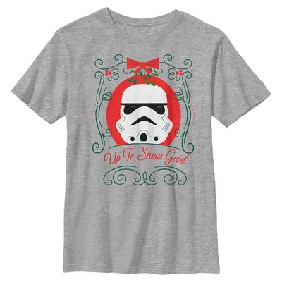 Star Wars - Stormtrooper Snow Good - Christmas - Enfant T-shirt - Gris chiné - Devant