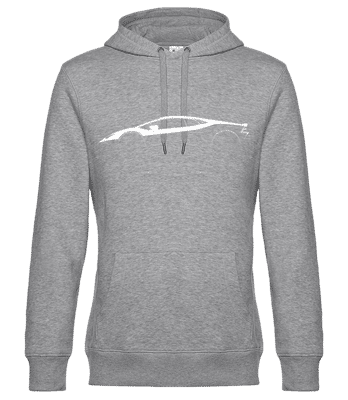 'Lamborghini Huracan Evo' Silhouette - Männer Standard Hoodie - Grau meliert - Vorne