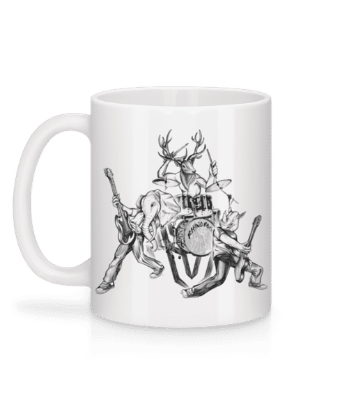 Vorschau: Wilde Band - Tasse - Weiß - Hinten
