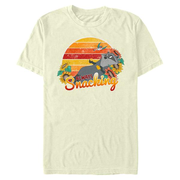 Aperçu: Disney - Pocahontas - Meeko Snacks - Homme T-shirt - Crème - Devant