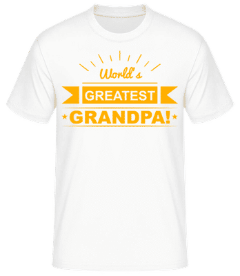 World's Greatest Grandpa - T-shirt standard Homme - Blanc - Devant