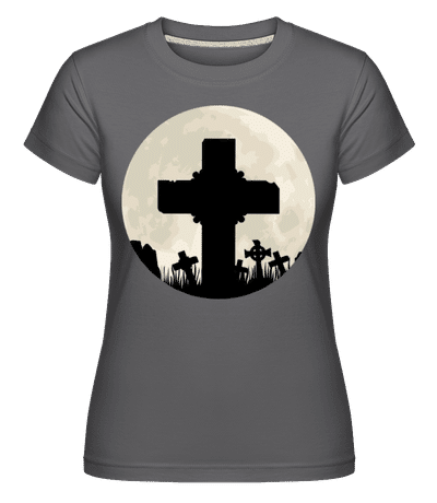 Gothic Scenery Circle -  Shirtinator Women's T-Shirt - Anthracite - Front