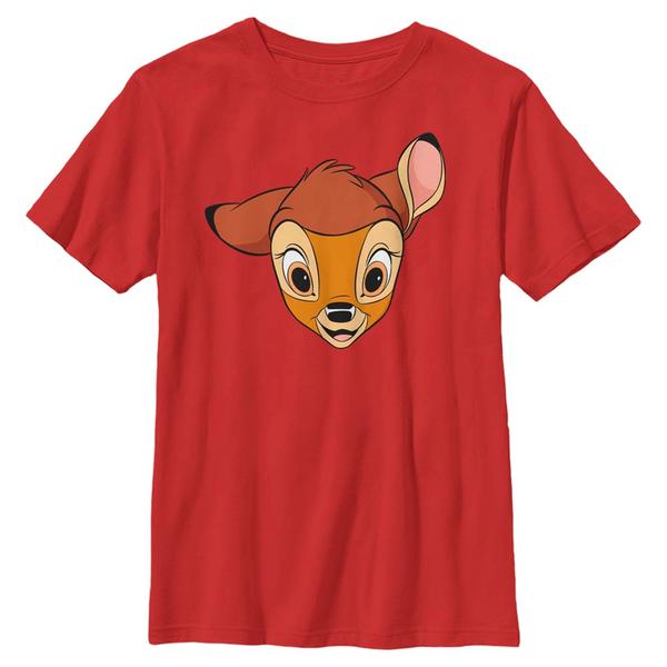 Aperçu: Disney Classics - Bambi - Bambi Big Face - Enfant T-shirt - Rouge - Devant