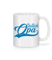 Endlich Opa - Tasse - Weiß - Vorne