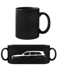 'Mercedes-Benz GLS AMG X167' Silhouette - Black Mug - Black - Front