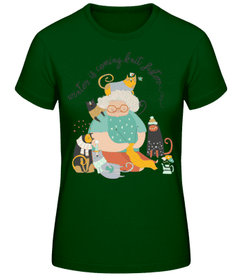 Winter Is Coming - Dámské basic tričko - Bottle green - Napřed