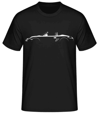 'Porsche Boxster (987)' Silhouette - Men's Basic T-Shirt - Black - Front