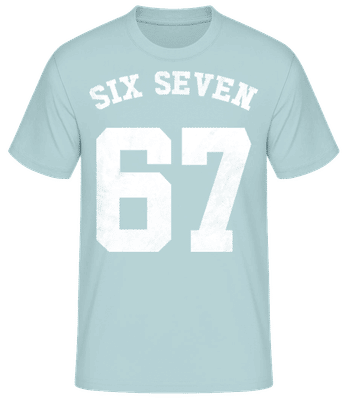 Six Seven College Type - Camiseta para hombre B&C - Verde menta - delante