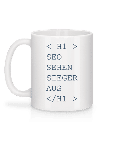 Seo Sehen Sieger Aus - Tasse - Weiß - Hinten
