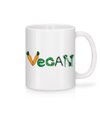 Vegan Vegetables - Mug - White - Front