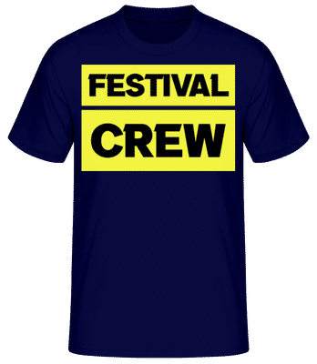 Festival Crew - Männer Basic T-Shirt - Marine - Vorne